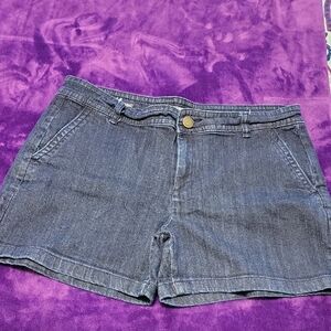 Liz Claiborne Dark Blue Jean Shorts